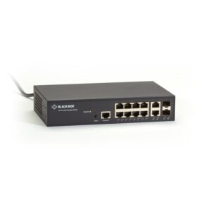 Black Box LGB1110A Gigabit Managed Ethernet Switch - 10-Ports - 8 Ports - TAA Compliant