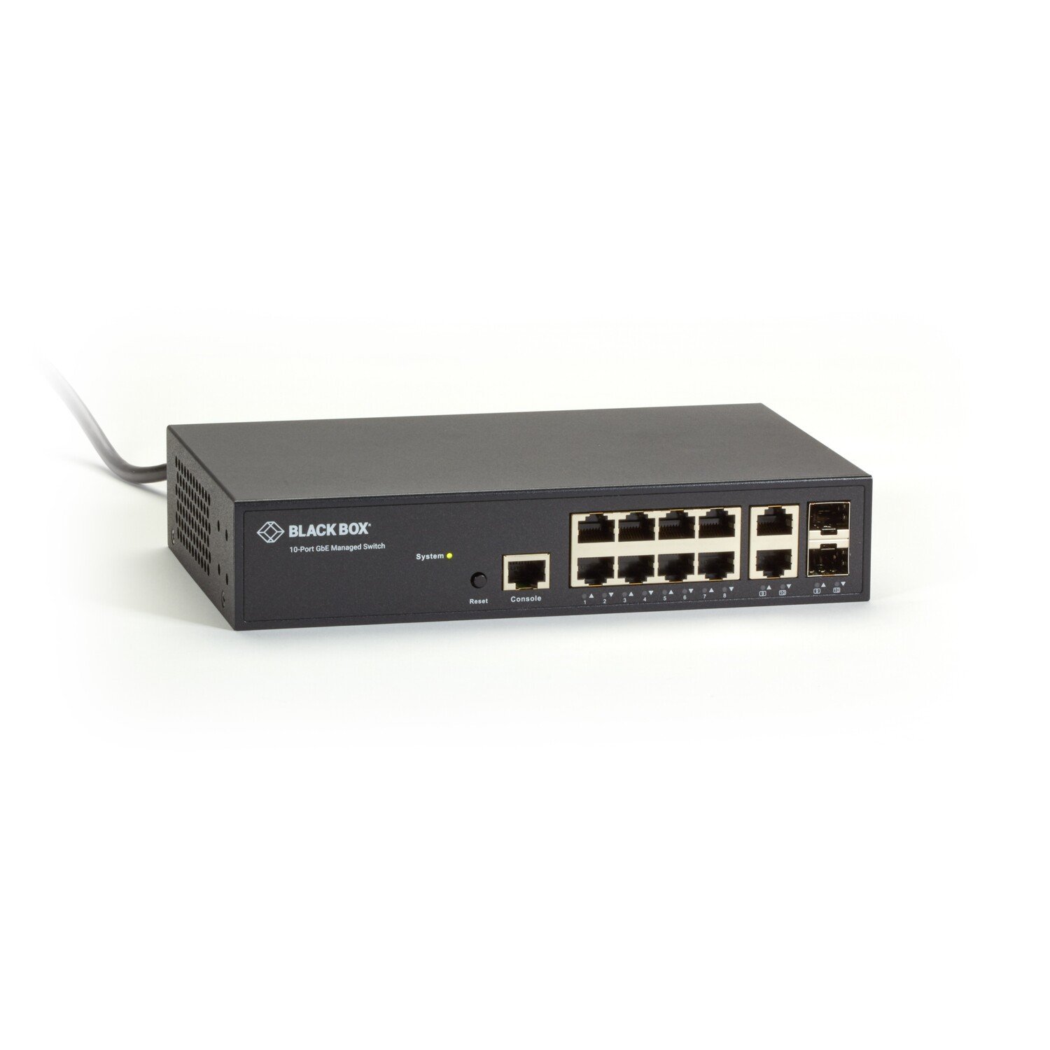 Black Box LGB1110A Gigabit Managed Ethernet Switch - 10-Ports - 8 Ports - TAA Compliant
