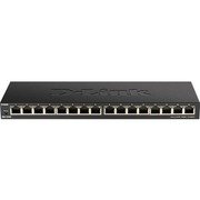 D-Link DGS-1016S network switch Unmanaged Gigabit Ethernet (10/100/1000) Black