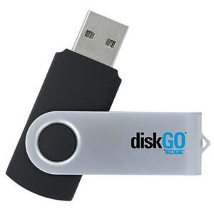 Edge DiskGO C2 USB flash drive 8 GB USB Type-A 2.0 Aluminum, Black