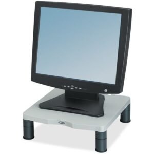 Fellowes Standard Monitor Riser 21" Gray, White Desk