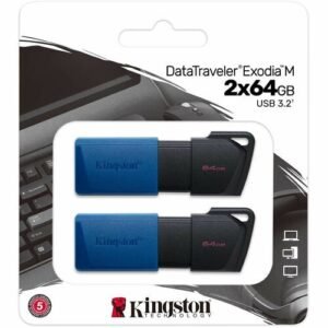 Kingston Technology DataTraveler Exodia M USB flash drive 64 GB USB Type-A 3.2 Gen 1 (3.1 Gen 1) Black, Blue