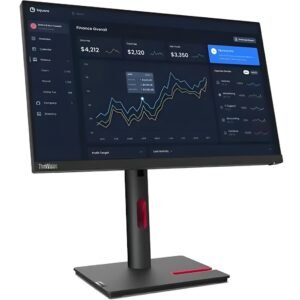 Lenovo ThinkVision T22i-30 22" Class Full HD LED Monitor - 16:9 - Raven Black | 63B0MAT6UZ