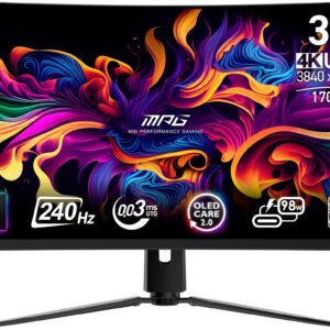 MSI MPG 321CURX QD-OLED computer monitor 31.5" 3840 x 2160 pixels 4K Ultra HD Black