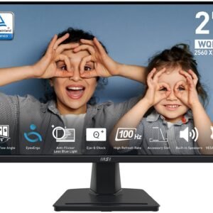 MSI Pro MP275Q computer monitor 27" 2560 x 1440 pixels Wide Quad HD LED Black