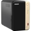 QNAP TS-264 NAS Tower Intel® Celeron® N5095 8 GB 0 TB QNAP Turbo System Black, Gold