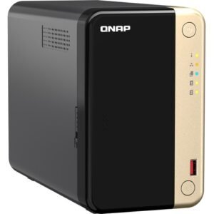 QNAP TS-264 NAS Tower Intel® Celeron® N5095 8 GB 0 TB QNAP Turbo System Black, Gold