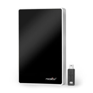 Rocstor Rocsecure EX32 external hard drive 1 TB Black, Silver