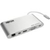 Tripp Lite U442-DOCK1 laptop dock/port replicator Wired USB 3.2 Gen 1 (3.1 Gen 1) Type-C Silver