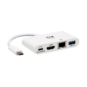 Tripp Lite U444-06N-H4GU-C USB graphics adapter 3840 x 2160 pixels White