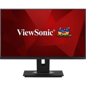 ViewSonic VG2455-2K 24" IPS 1440p Monitor with USB-C HDMI DisplayPort and 40 Degree Tilt Ergonomics for Home and Office