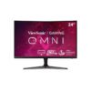 ViewSonic VX2418C 24" 1080p 1ms 180Hz Curved Gaming Monitor with FreeSync Premium, Eye Care, HDMI and DisplayPort