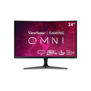 ViewSonic VX2418C 24" 1080p 1ms 180Hz Curved Gaming Monitor with FreeSync Premium, Eye Care, HDMI and DisplayPort